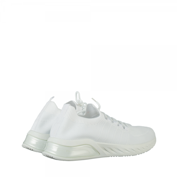 Ανδρικά αθλητικά παπούτσια λευκά από ύφασμα Brock, 4 - Kalapod.gr